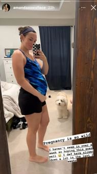 Amanda Wallace's pregnancy update